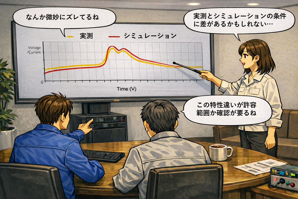 波形比較：重ね合わせのイメージ